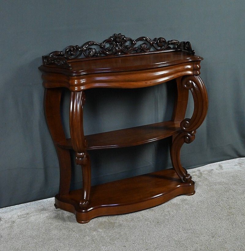 Mahogany Console Table, Napoleon III Period – Second Half Of The 19th Century photo Furniture