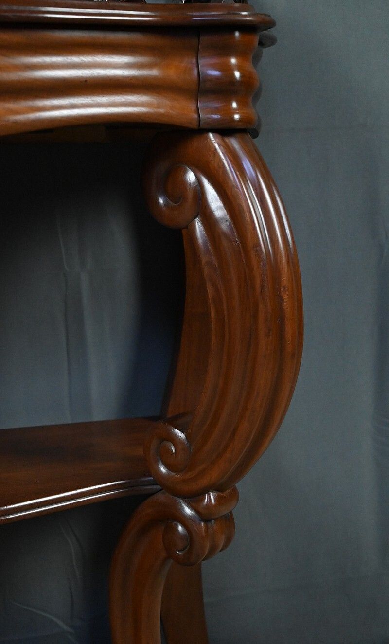 photo furniture Mahogany Console Table, Napoleon III Period – Second Half Of The 19th Century