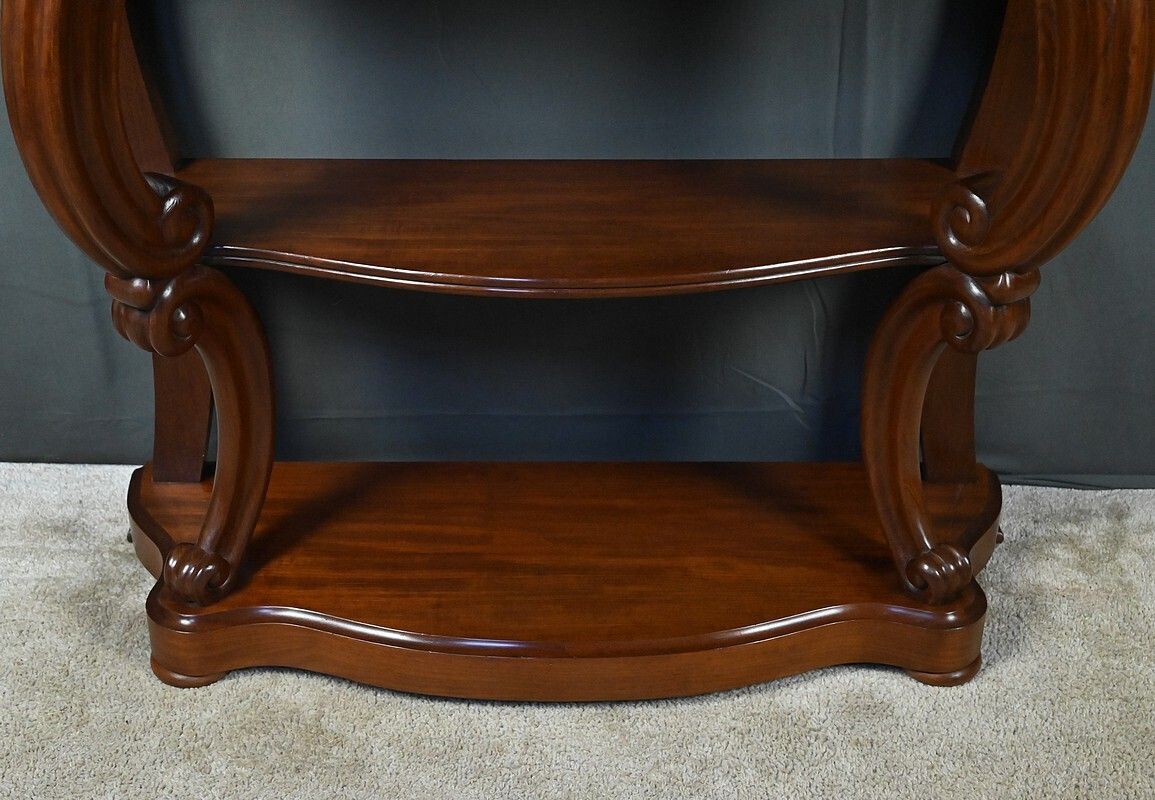 Furniture Mahogany Console Table, Napoleon III Period – Second Half Of The 19th Century photo