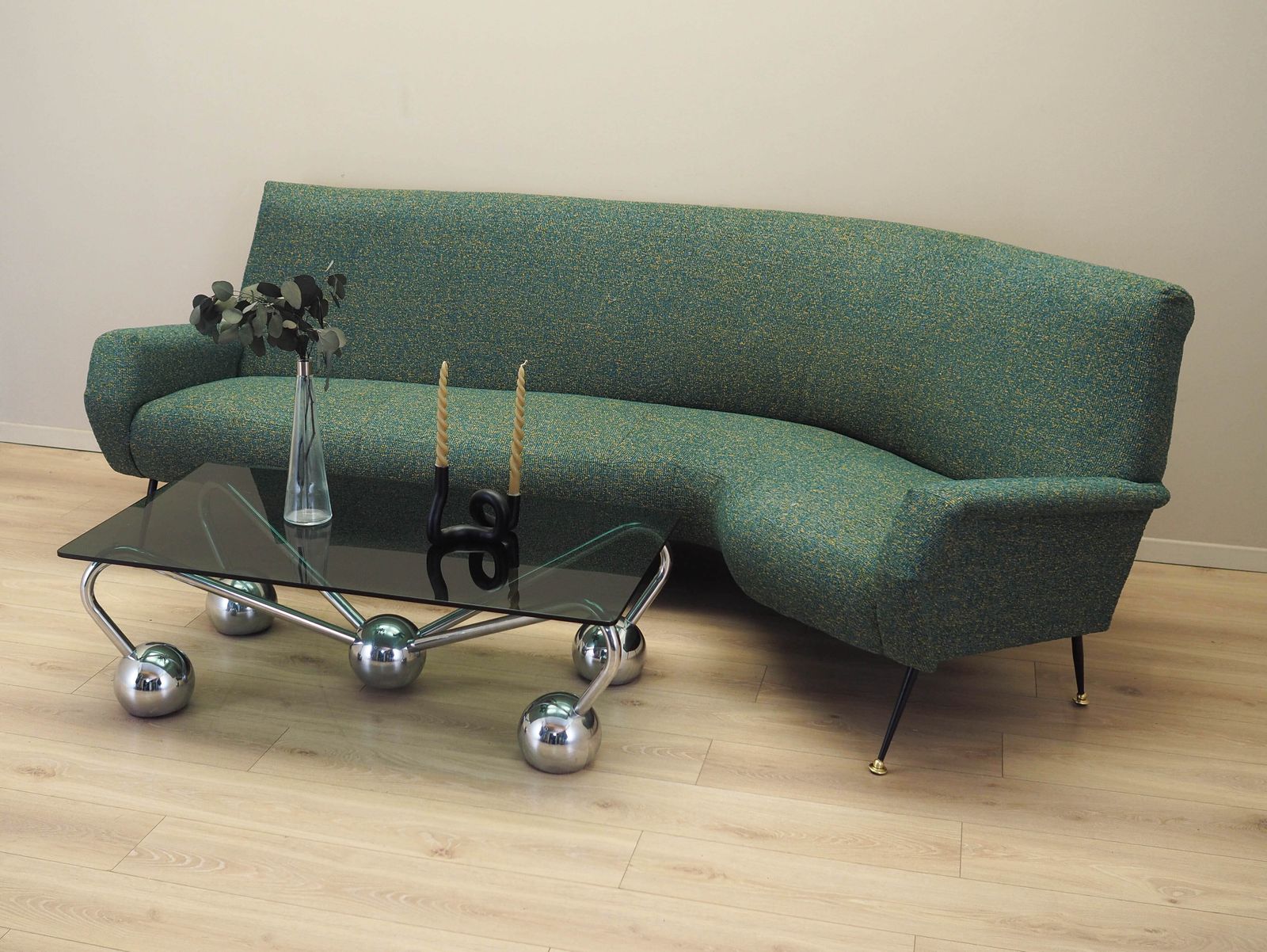 Green Melange Sofa, Danish Design, 1970s, Production: Denmark photo Furniture