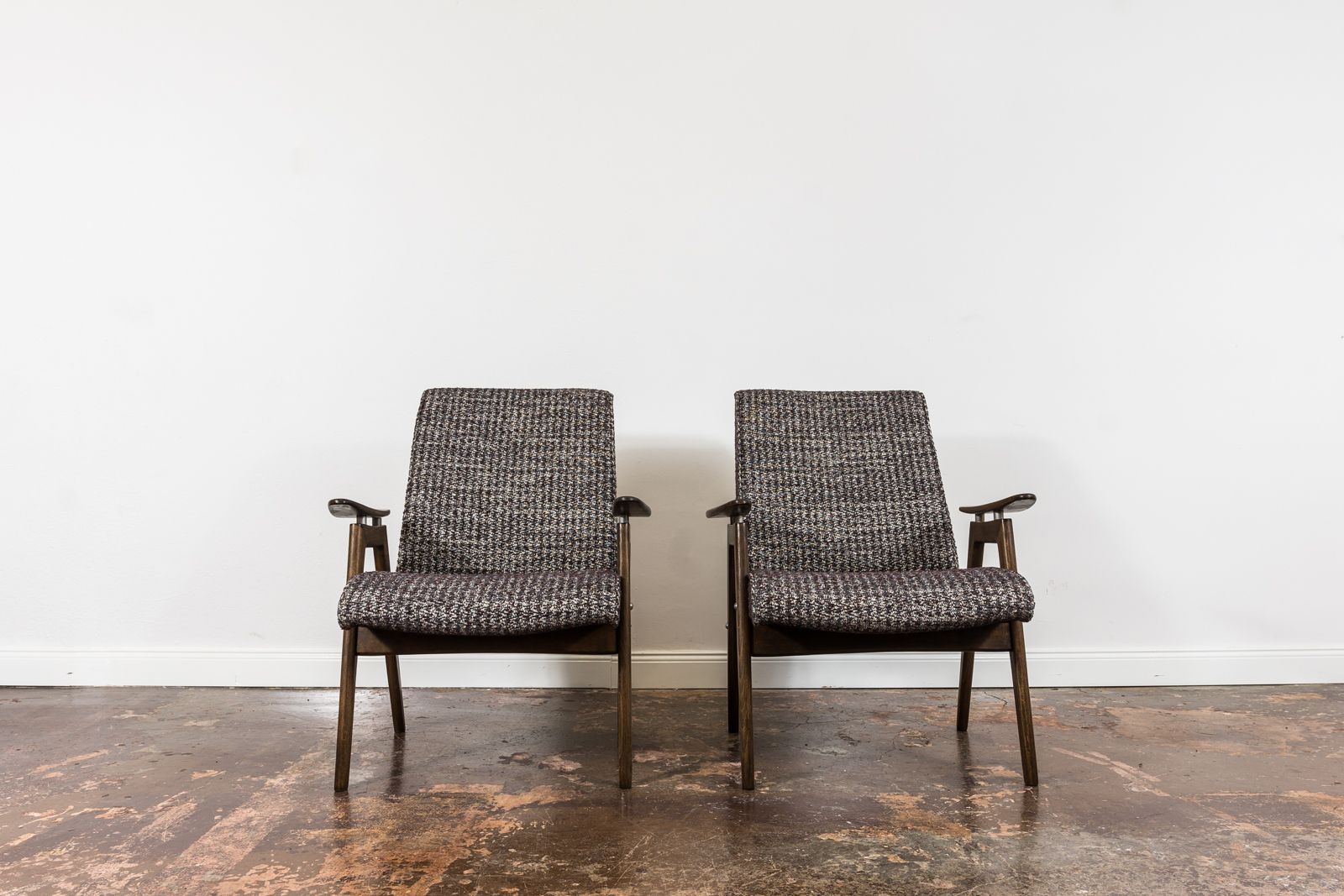 Vintage Armchairs, J. šmidek, Ton, Czechoslovakia, 1960s, Set Of 2 photo 1500.0