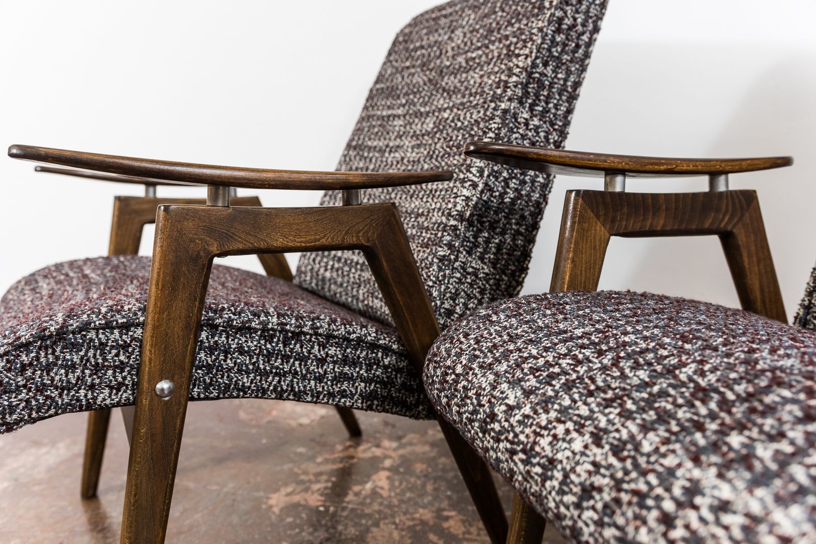 photo for sale Vintage Armchairs, J. šmidek, Ton, Czechoslovakia, 1960s, Set Of 2