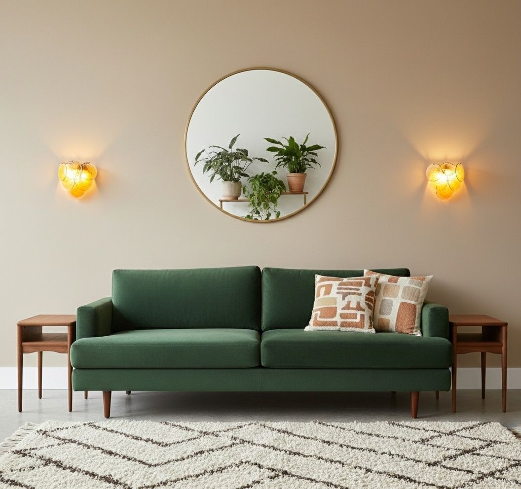 Pair Of Glass Wall Sconces   6 Alabaster Gold Disks photo buy