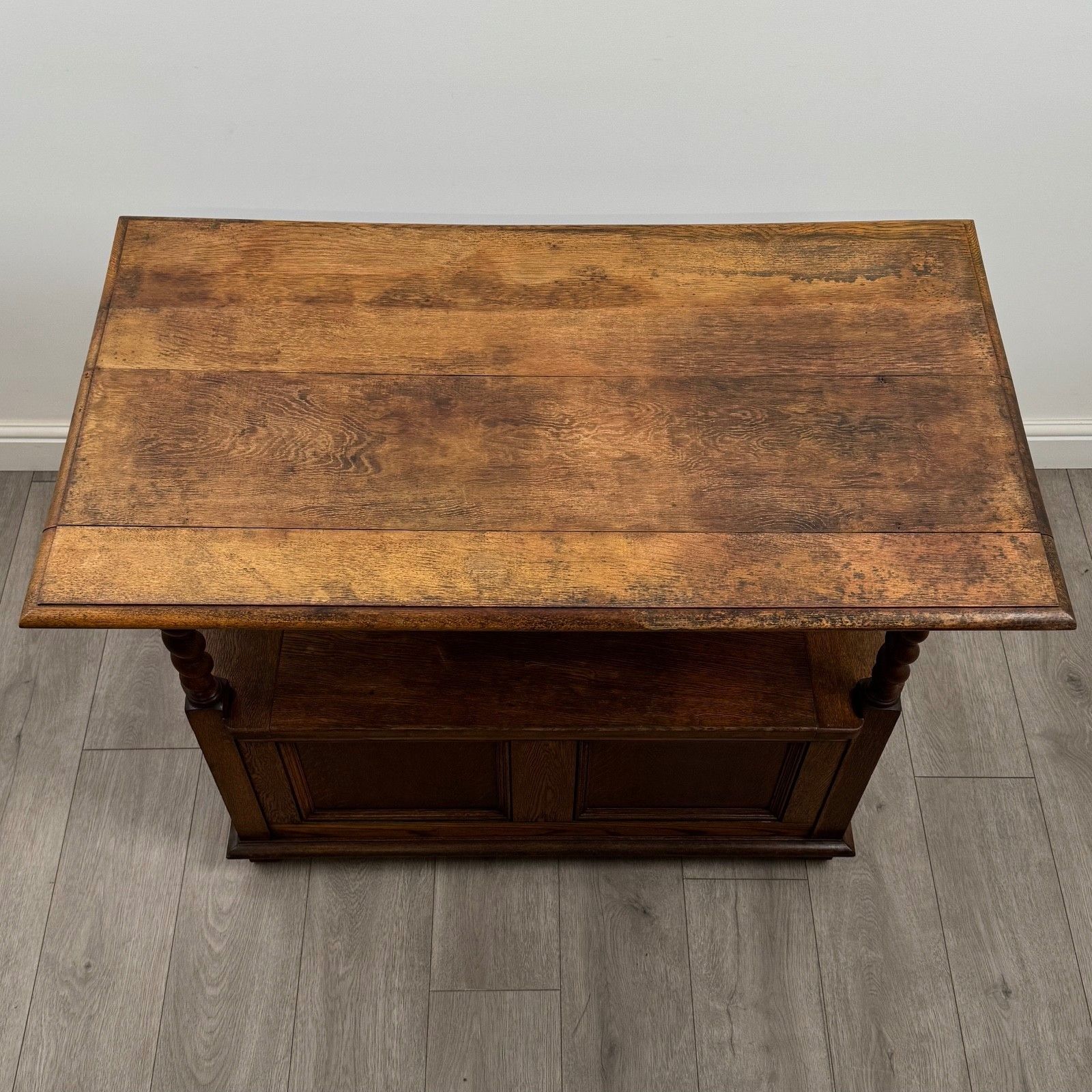 photo vinterior Antique 20th Century Good Quality Monks Bench In Golden Oak