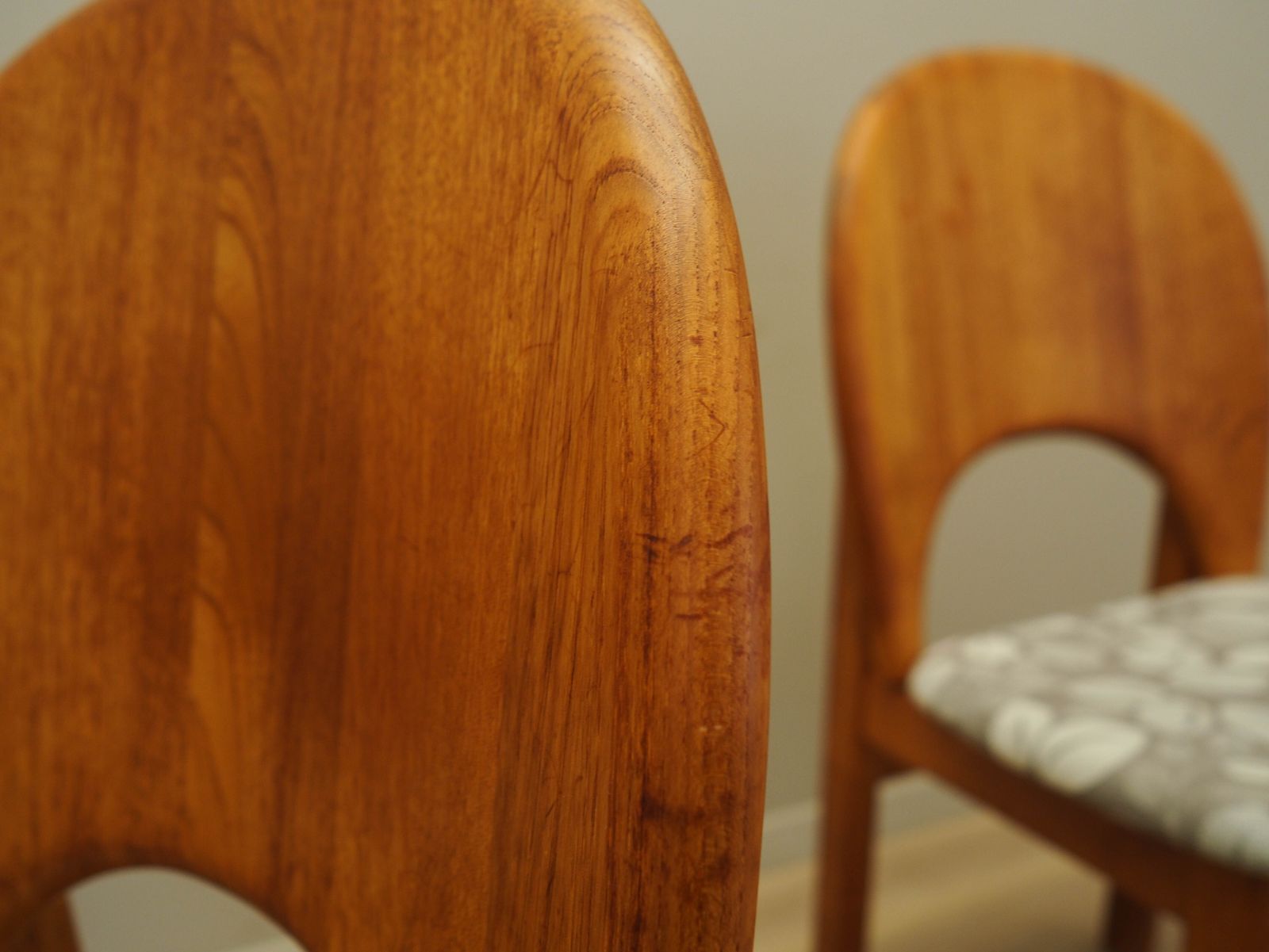 1979.0 Set Of Four Teak Chairs Danish Design 1960s Designer Niels Koefoed Manufacturer Glostrup photo