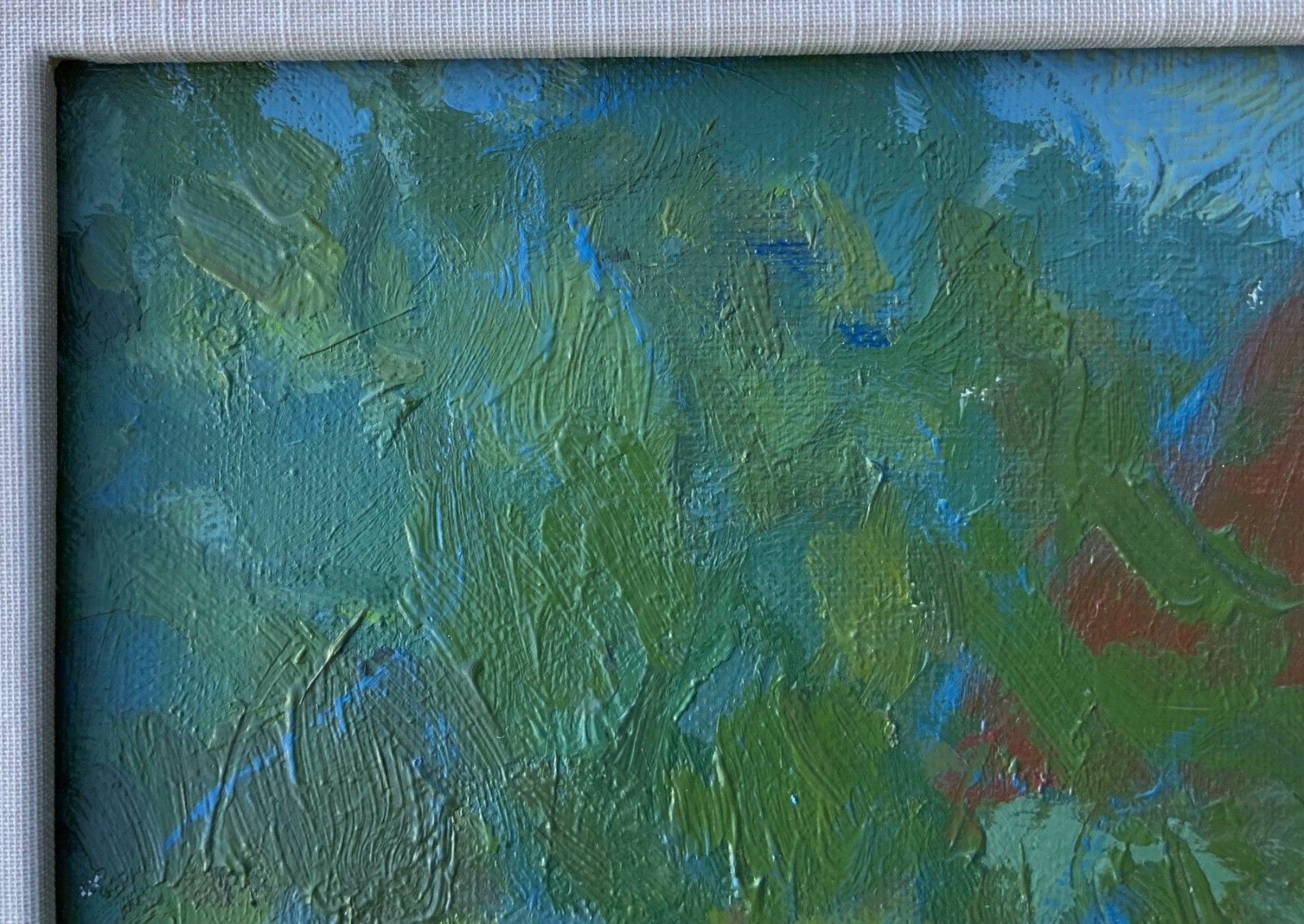 Vintage Landscape Painting By Svan Grandin (1906 1982) Landscape In France photo for sale
