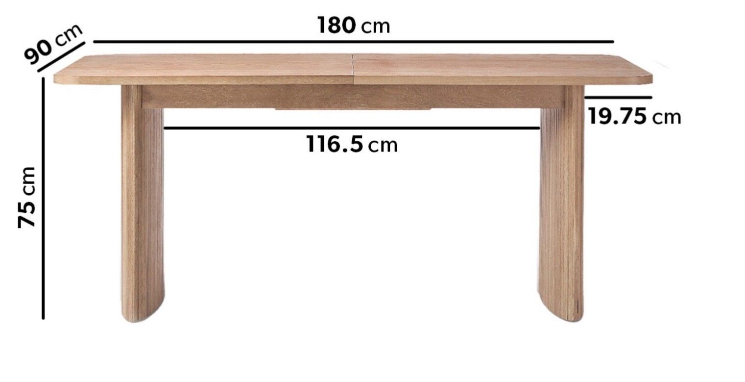 Large Oak  Dining Table In Wood And Veneer 6 Seats Used photo Furniture