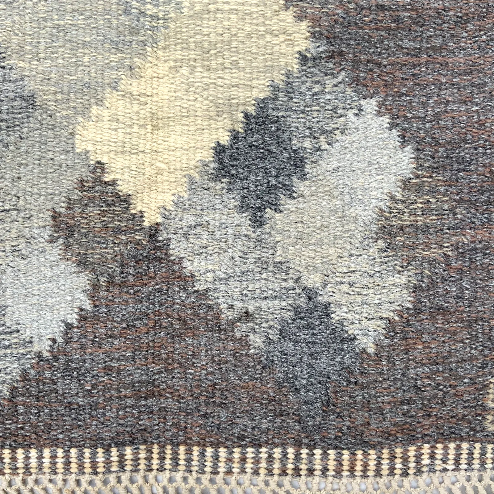 photo furniture Mid Century Swedish Kilim Röllakan Rug By Brita Svefors For Axeco Svenska 1960s