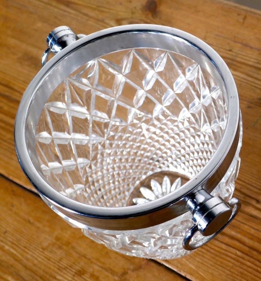 Art Deco Diamond Pattern Champaign Wine Cooler photo vinterior