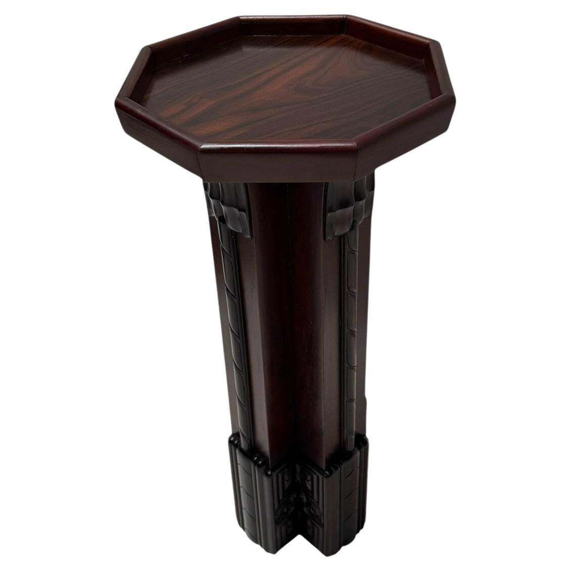 Art Deco Amsterdamse School Pedestal By F.A. Warners, 1920s