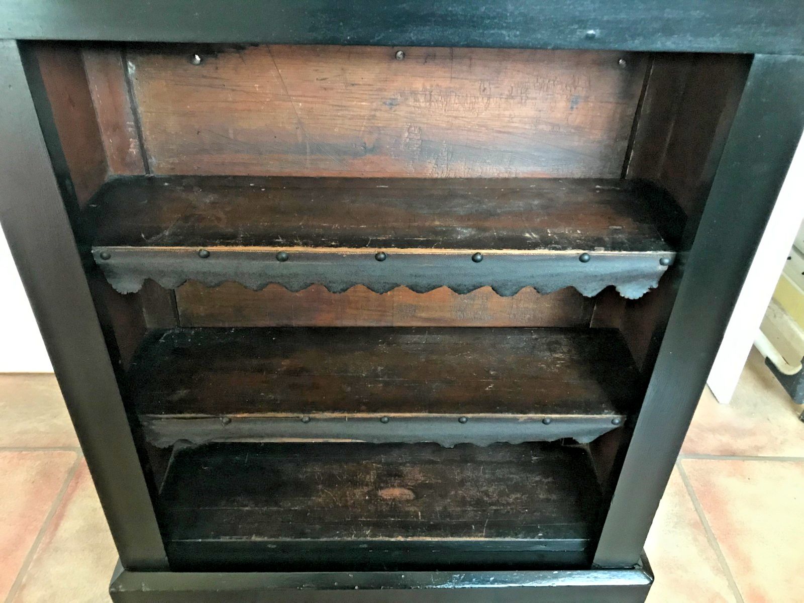 photo for sale Antique 19th. Century  French Ebonised Dwarf Bookcase