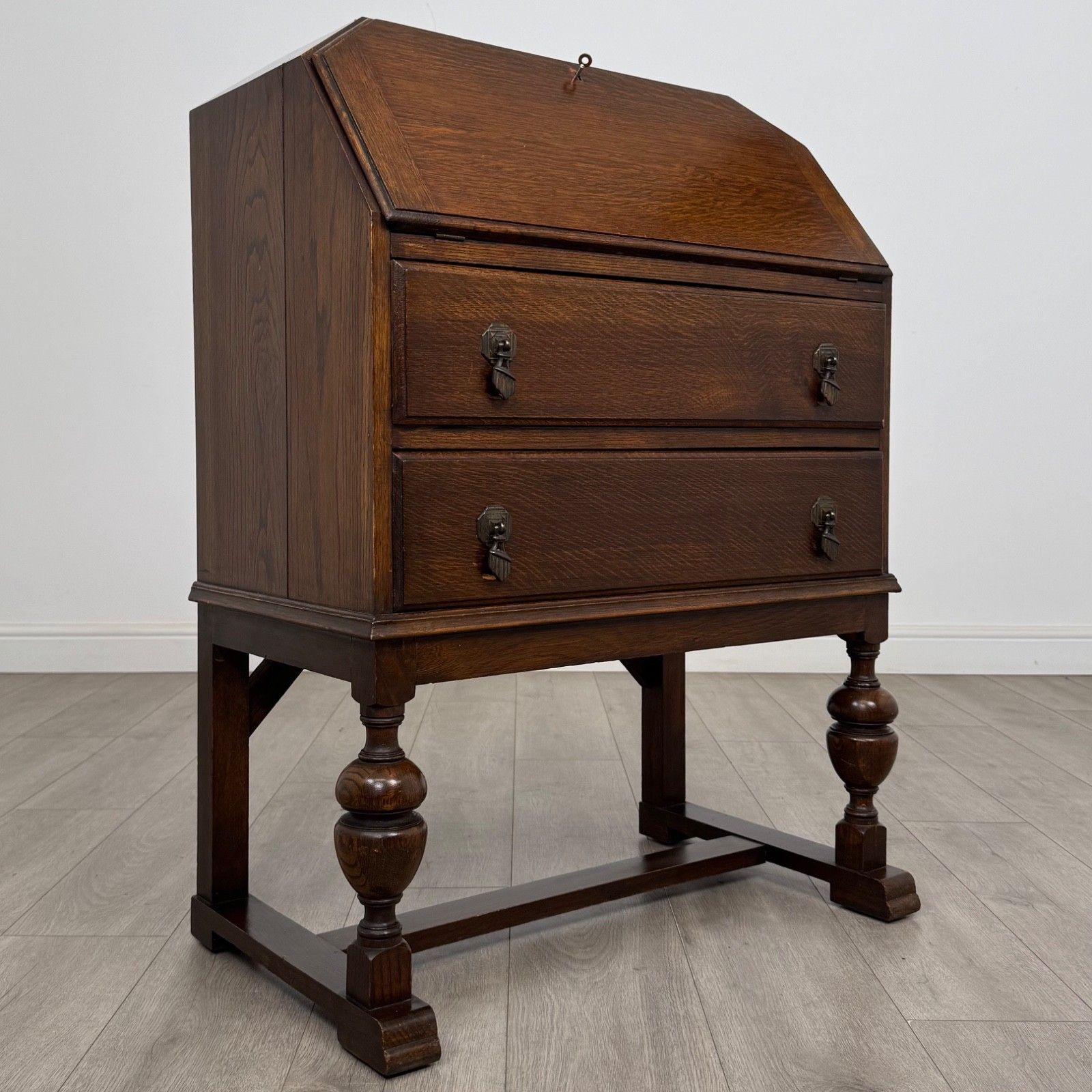 photo furniture Antique 20th Century Good Quality Bureau In Oak
