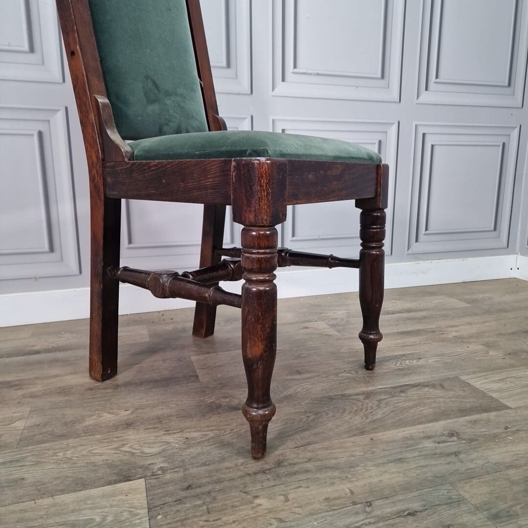 Antique Occasional Chair Reproduction Solid Wood Dining Upholstered Bedroom photo furniture
