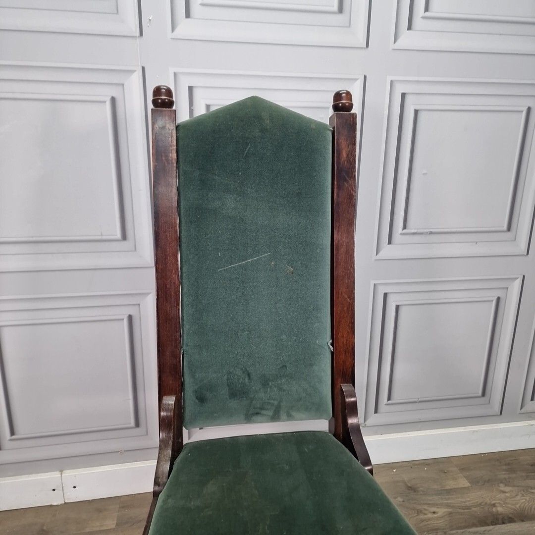 Antique Occasional Chair Reproduction Solid Wood Dining Upholstered Bedroom photo Furniture