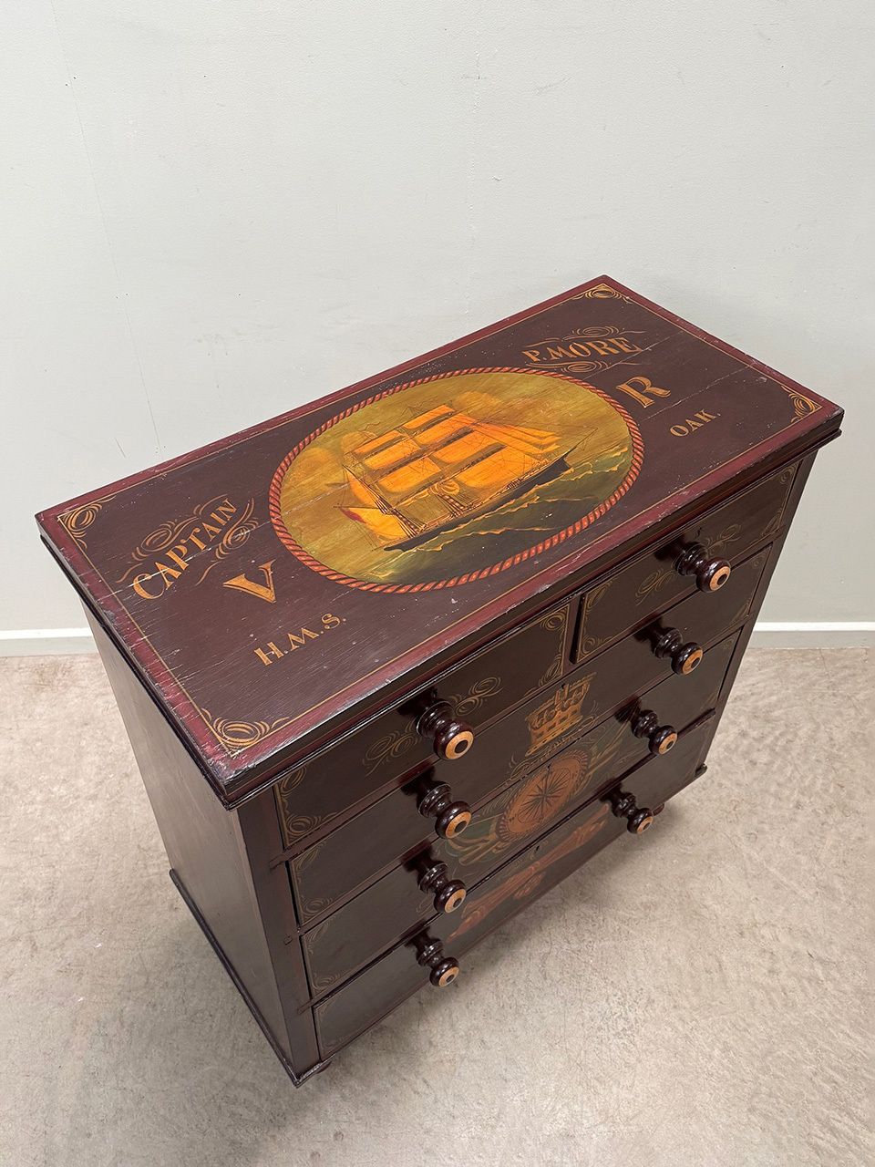 Nautical Chest Of Drawers, 1900s photo furniture