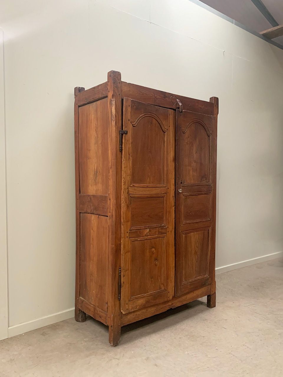 Marriage Armoire, 1800s, Antique photo furniture