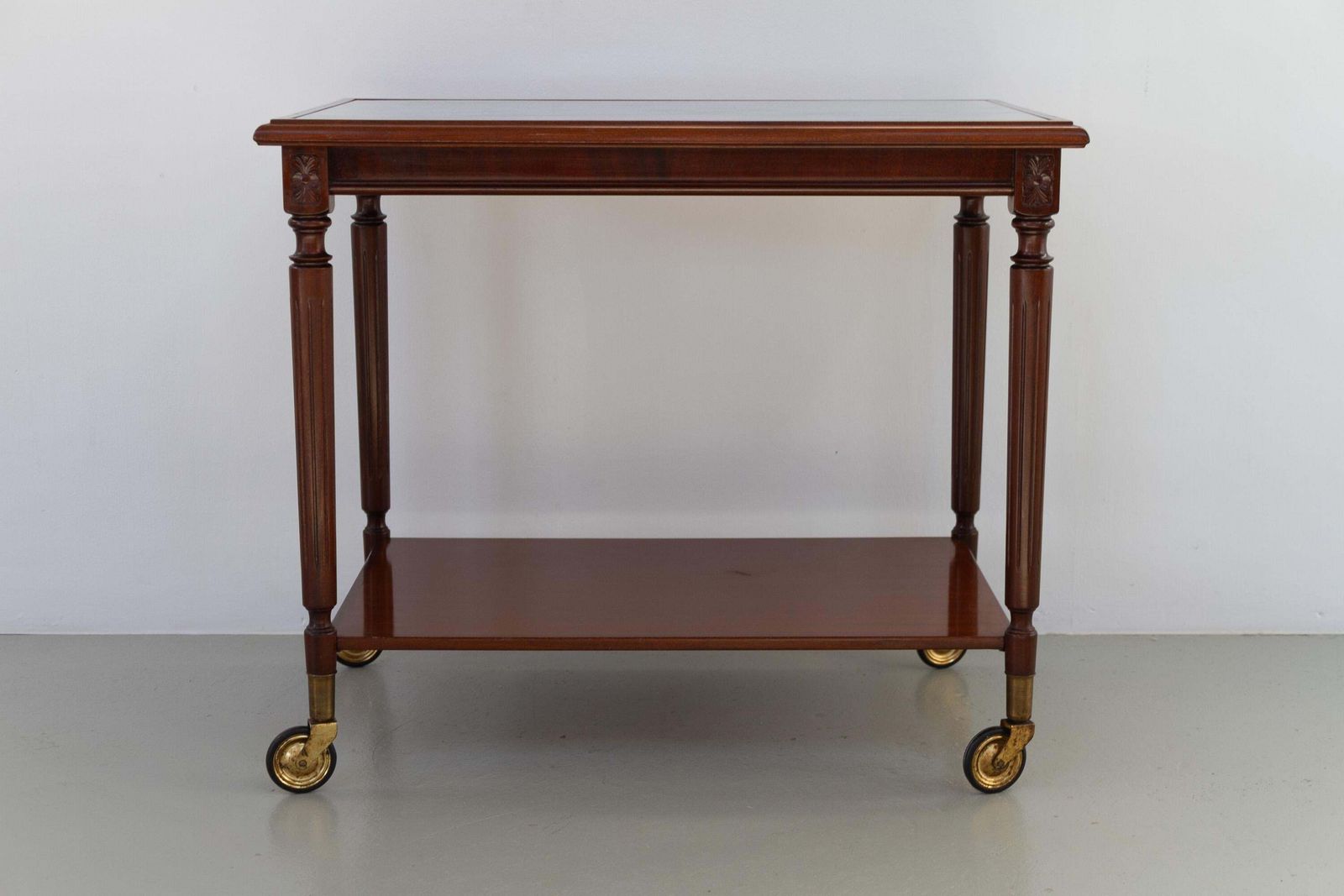 photo for sale Danish Hepplewhite Mahogany Serving Trolley By Farre Møbelfabrik, 1970s.