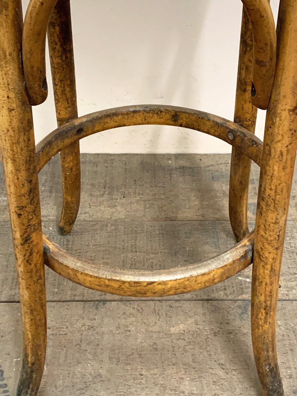 Tall Bentwood Stool, 1970s, Beech photo Furniture