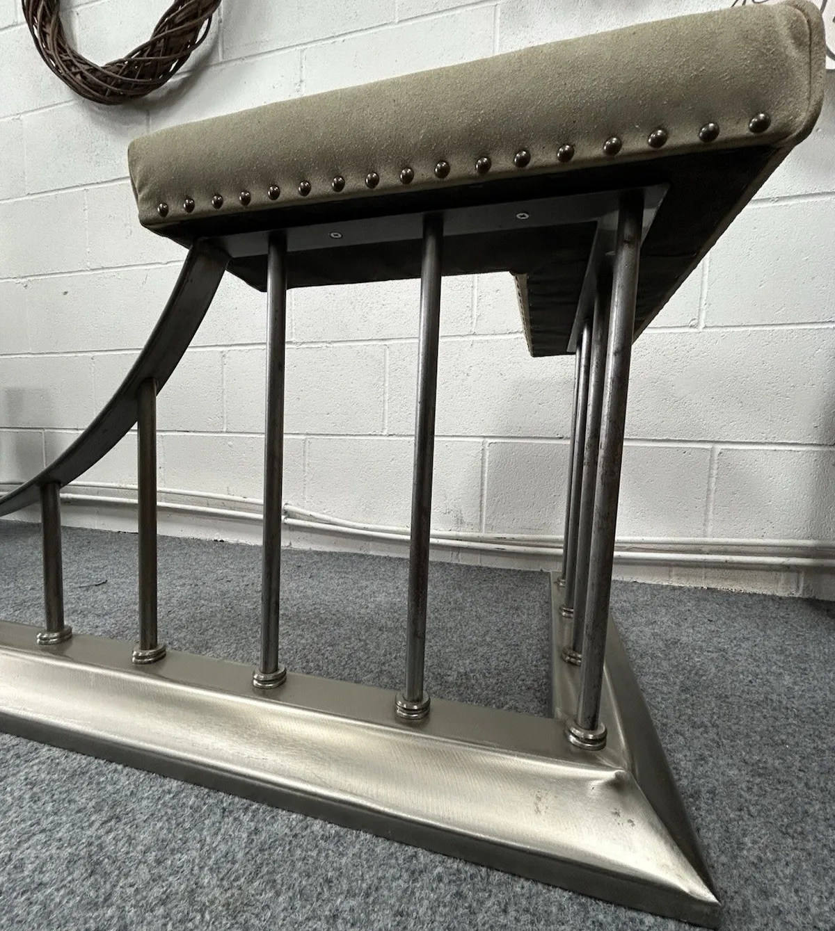 Steel Club Fender & Suede Fireside Seat photo buy