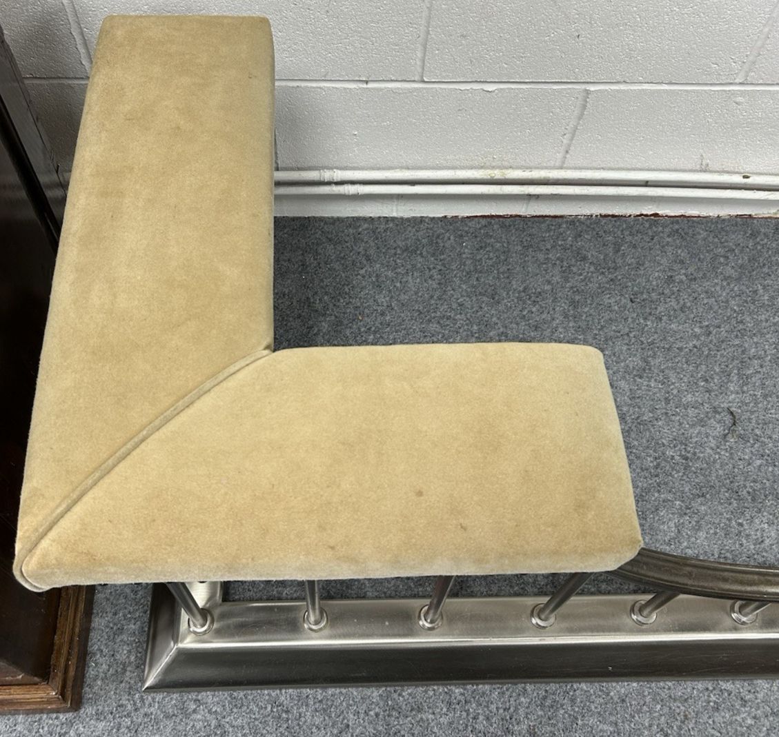 photo for sale Steel Club Fender & Suede Fireside Seat