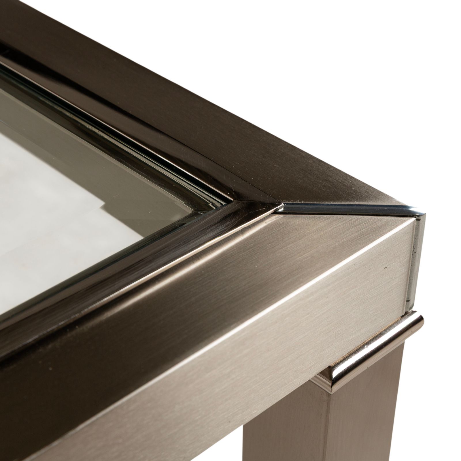 Sovet Italia Nice Glass Coffee Table Silver photo vinterior