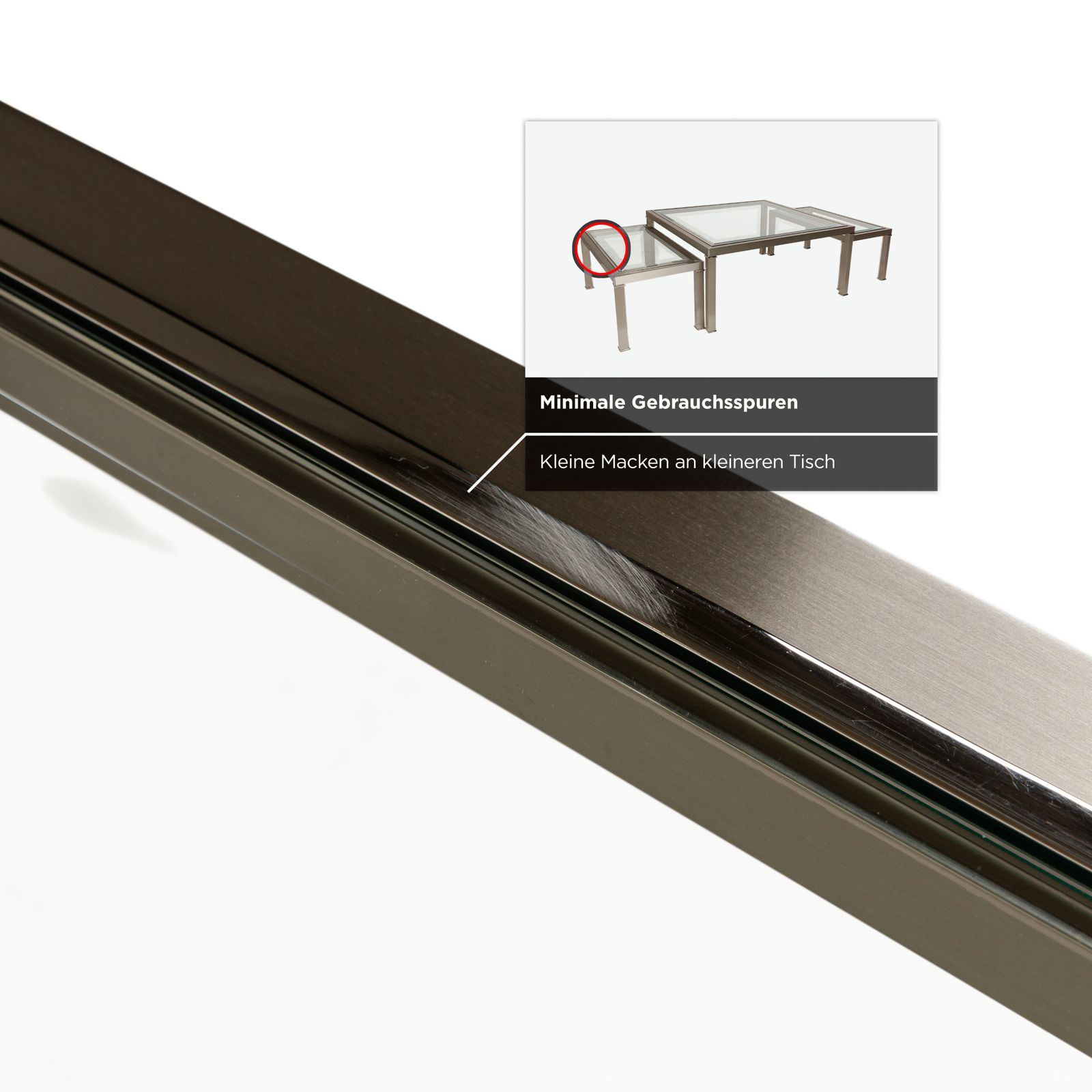 photo furniture Sovet Italia Nice Glass Coffee Table Silver