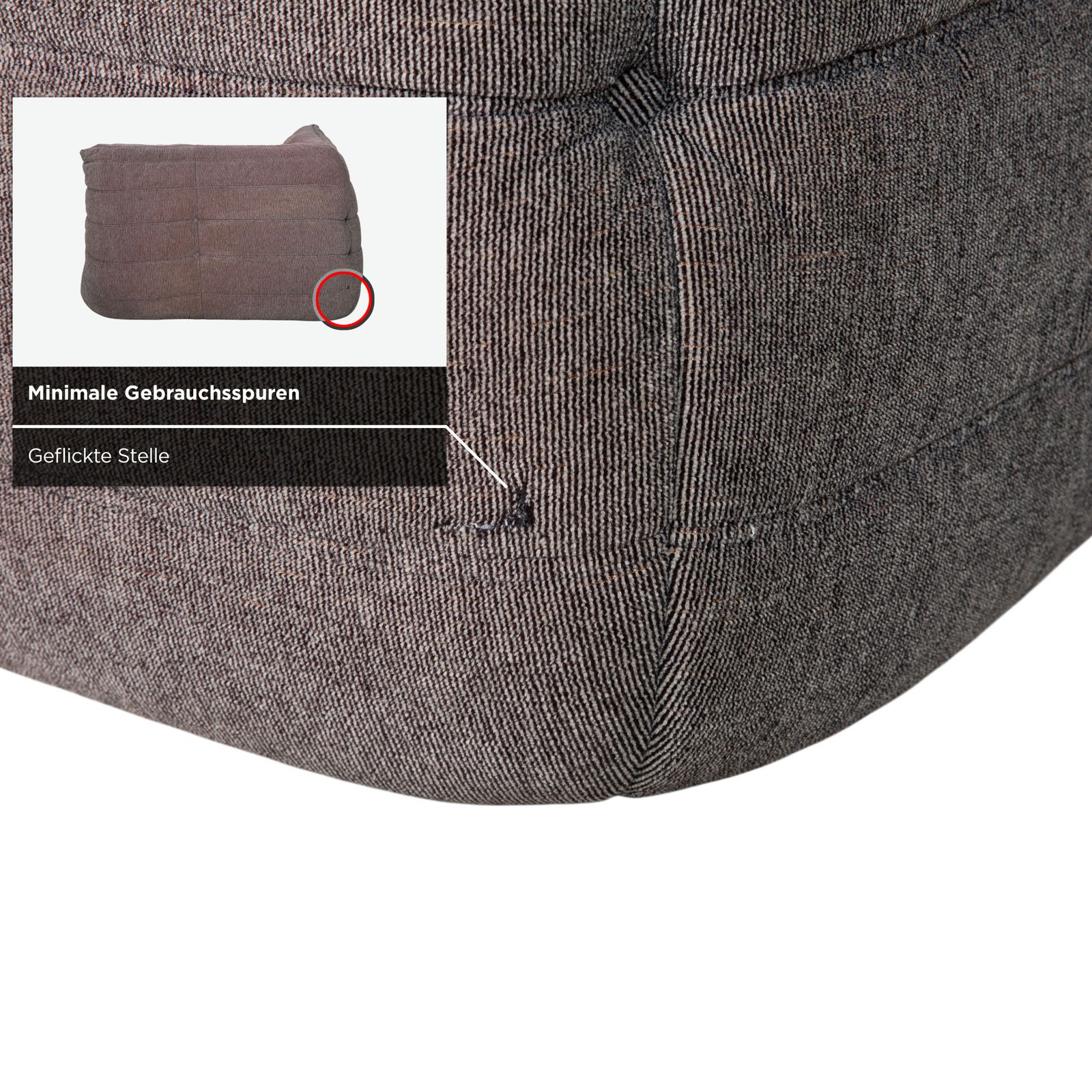 Ligne Roset Togo Fabric Armchair Grey photo Furniture
