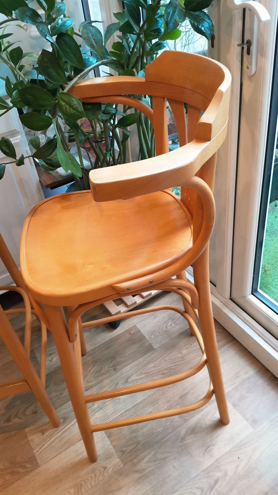 Set Of 2 Vintage Radomsko Zmg Bar Stools 1970s 1980s photo for sale