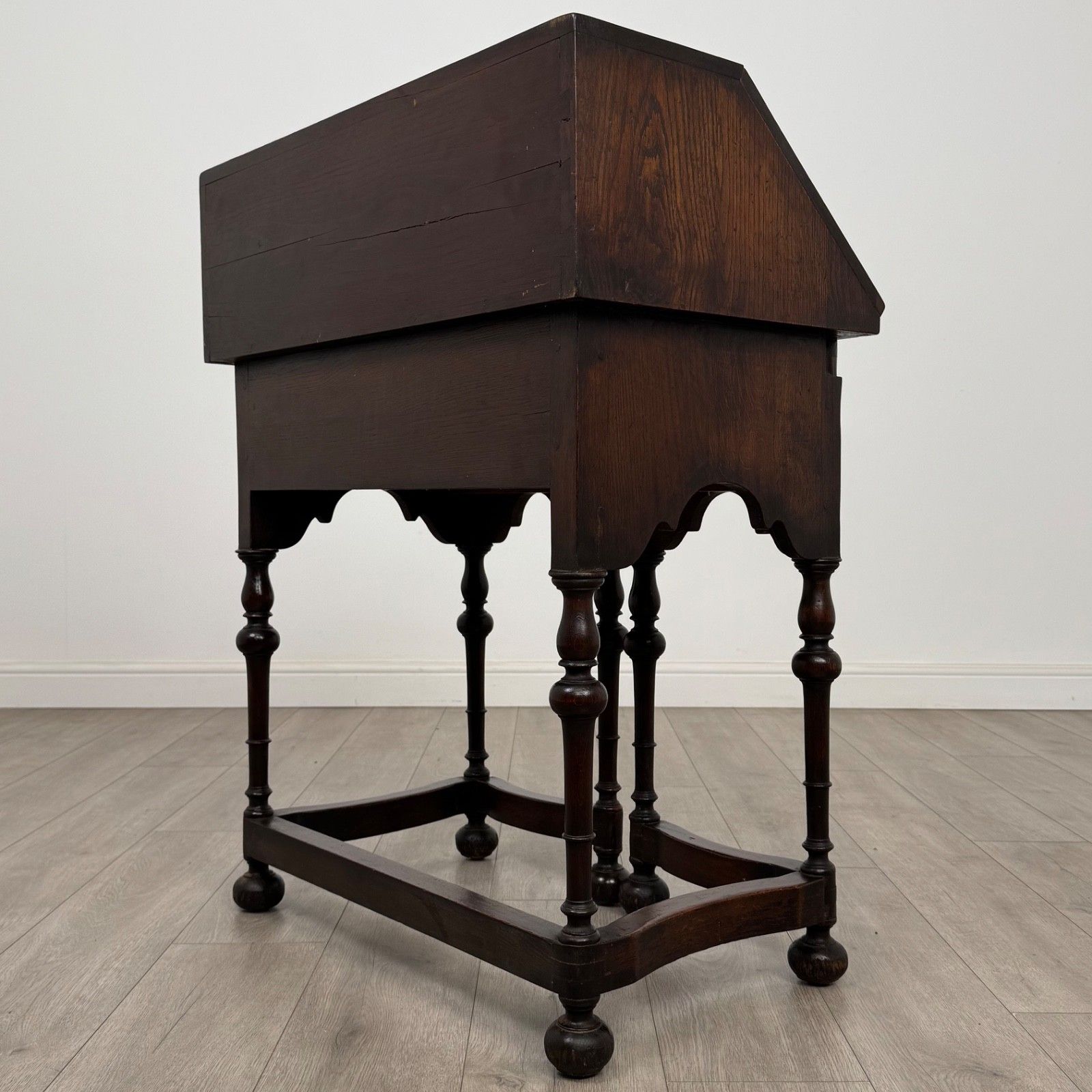 Antique 20th Century Unique Jacobean Style Bureau In Oak photo buy