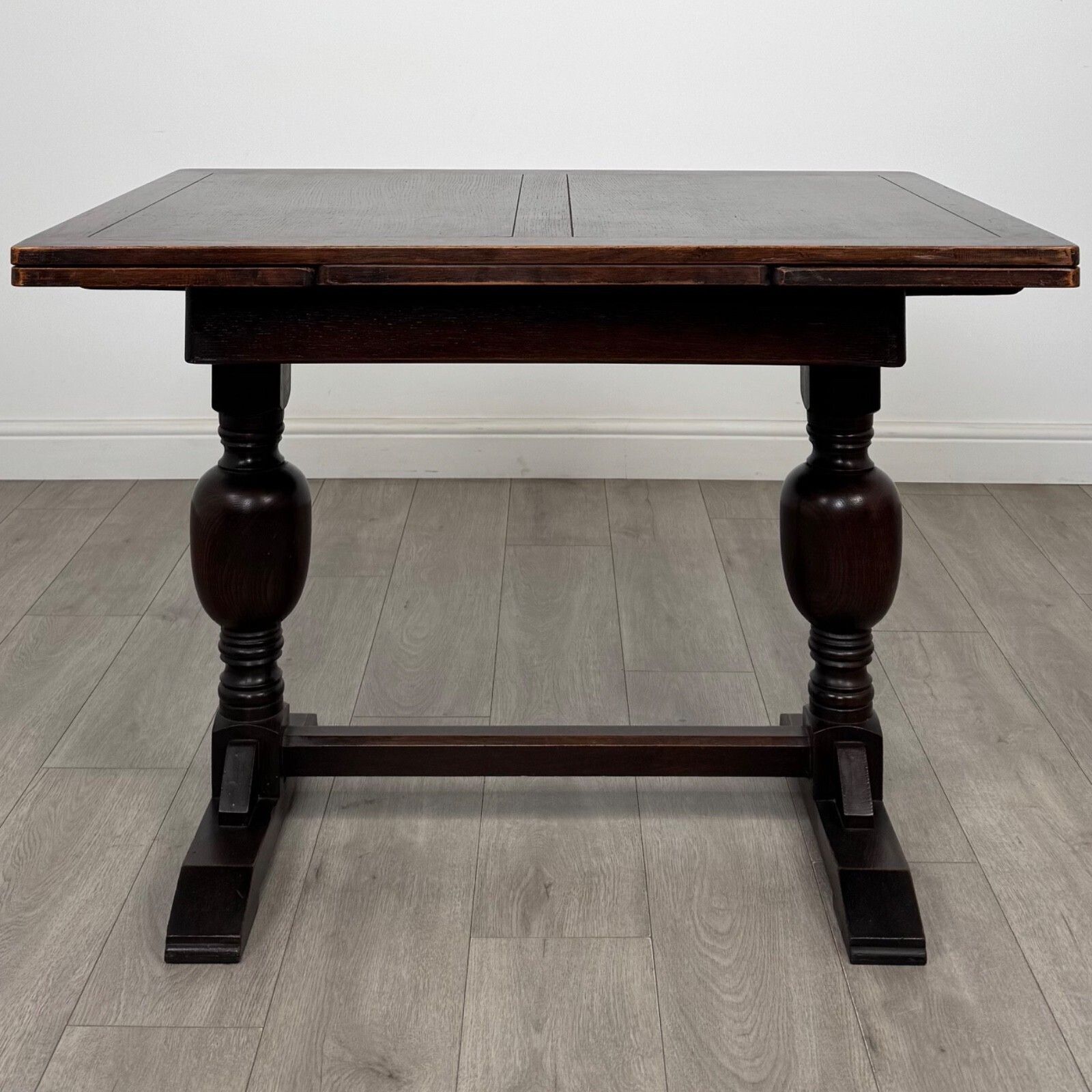 Antique 20th Century Dining Table With 4 Chairs In Oak photo Furniture