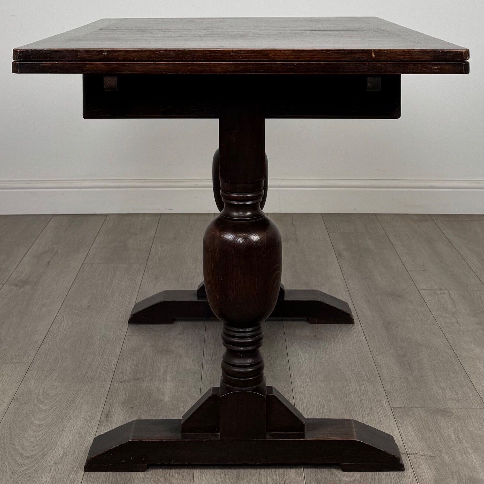 Antique 20th Century Dining Table With 4 Chairs In Oak photo 685.0