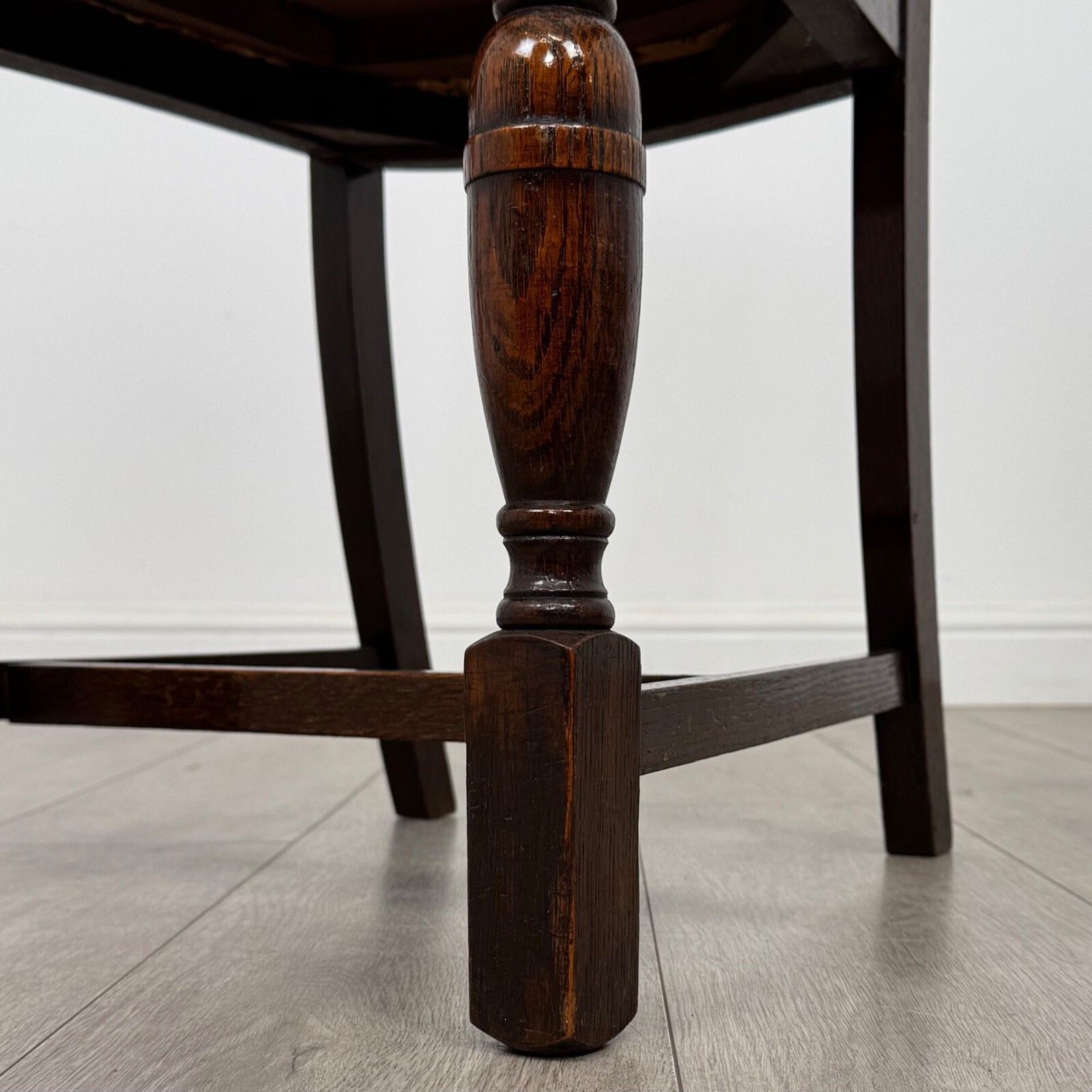 photo buy Antique 20th Century Dining Table With 4 Chairs In Oak