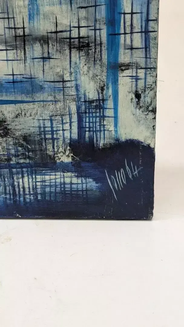 Oil On Canvas, Abstract Subject "Closer To Venus", Dated 1964 photo 764.0