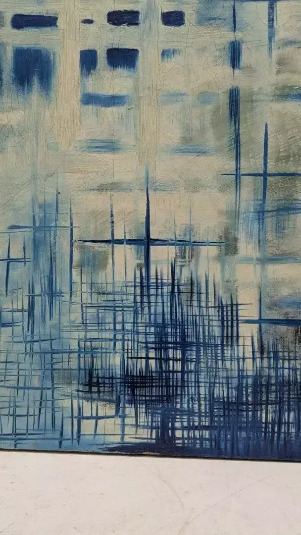 Oil On Canvas, Abstract Subject "Closer To Venus", Dated 1964 photo buy