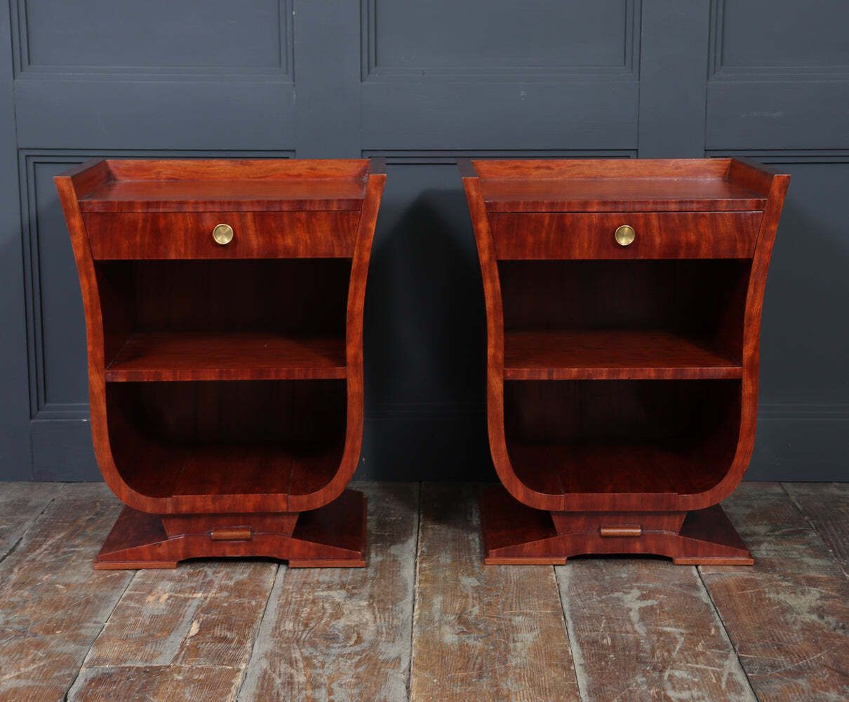 Pair Of French Art Deco Bedside Cabinets photo vinterior