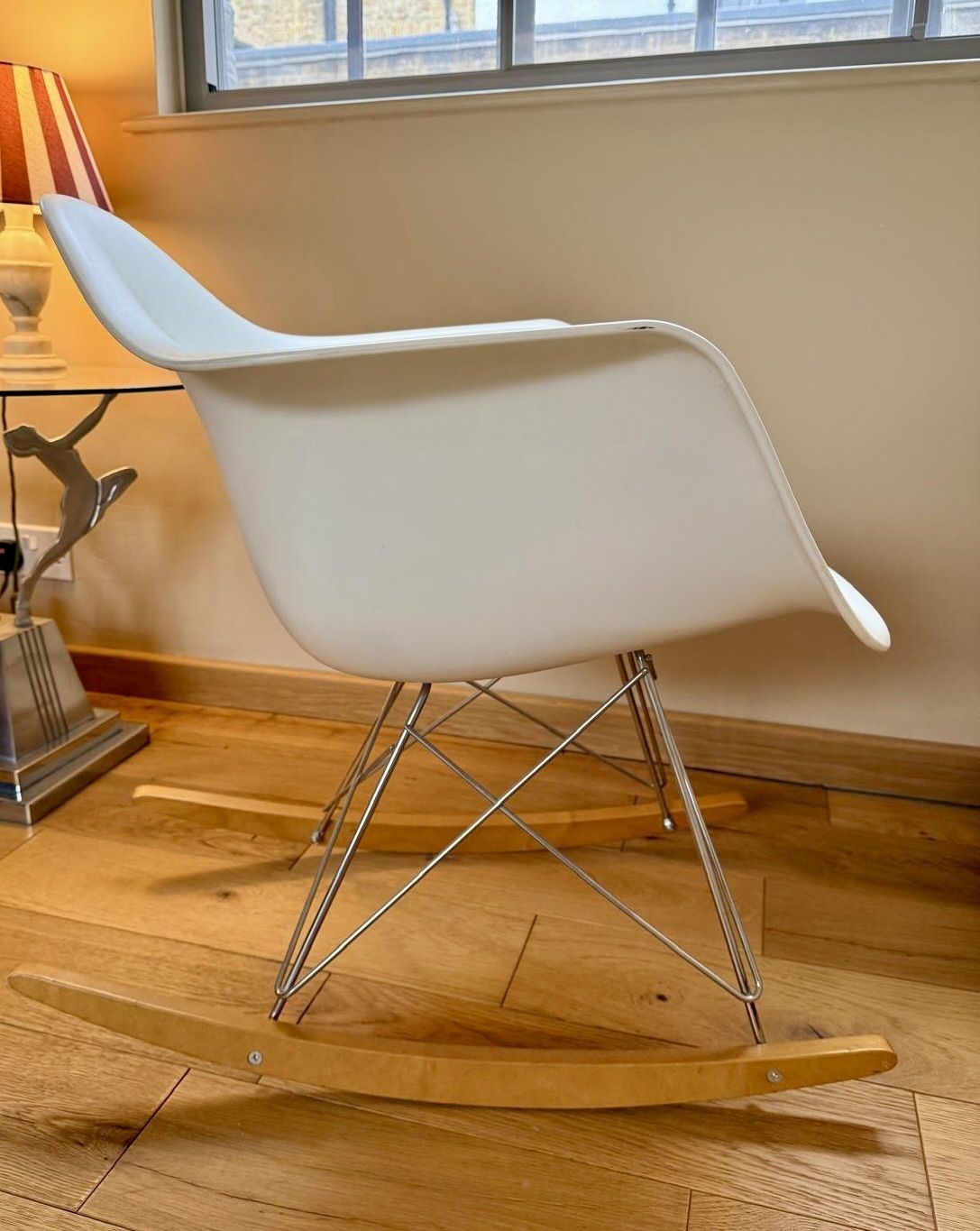 Vitra Eames Rar Rocking Chair White Maple Runners photo for sale