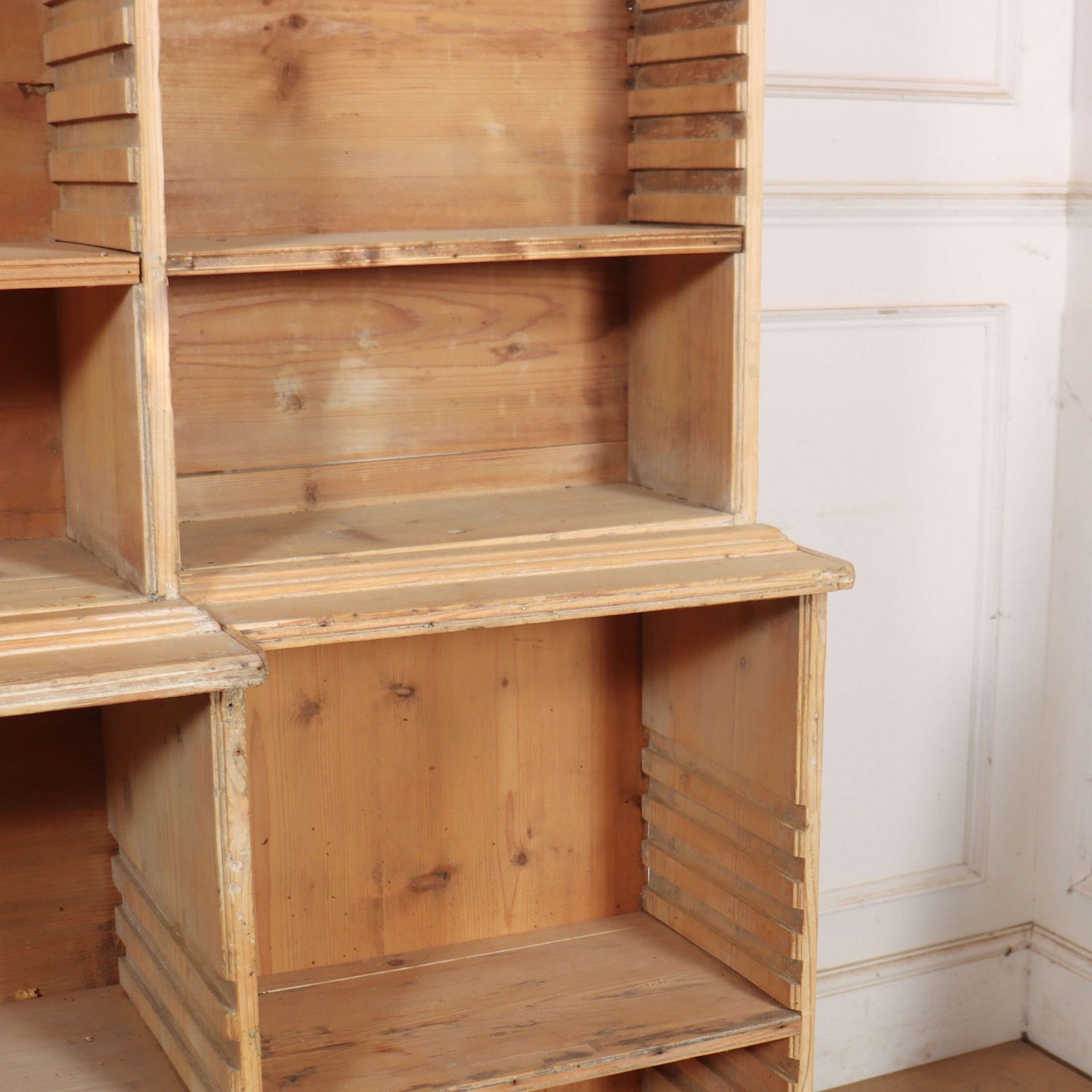 Georgian Pine Open Bookcase, 1700s photo Furniture