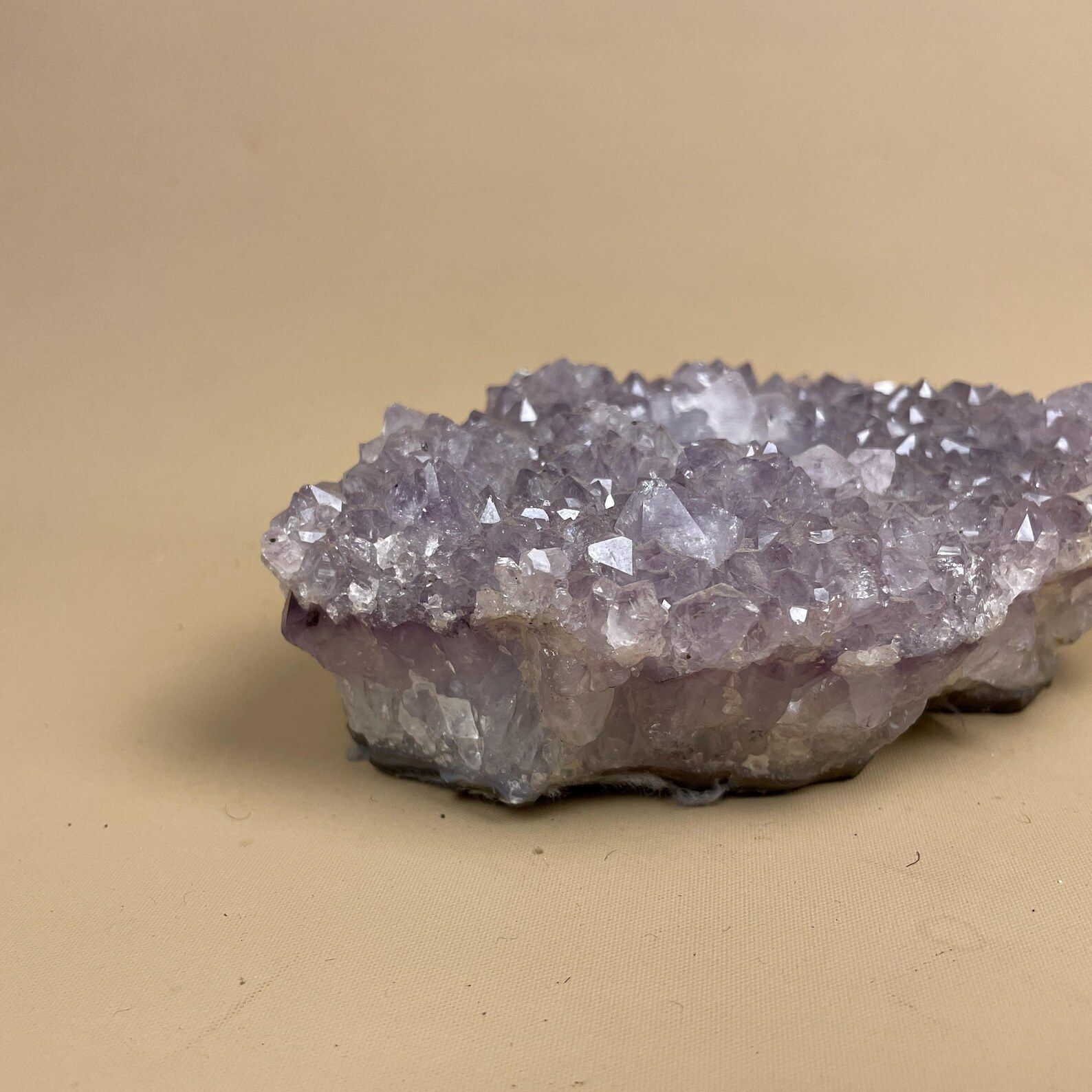 Amethyst Crystal Tea Light Candle Holder Purple Cluster Incense Burner Natural Rock Candlestick Holder Home Interior Decor photo for sale