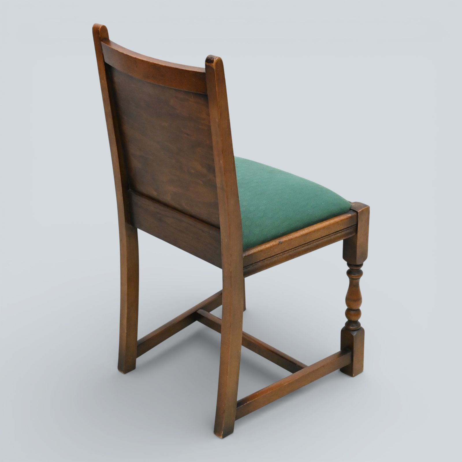 photo furniture 4 Old Charm Style Dining Chairs Oak Green Drop In/On Seats Free Uk Delivery*