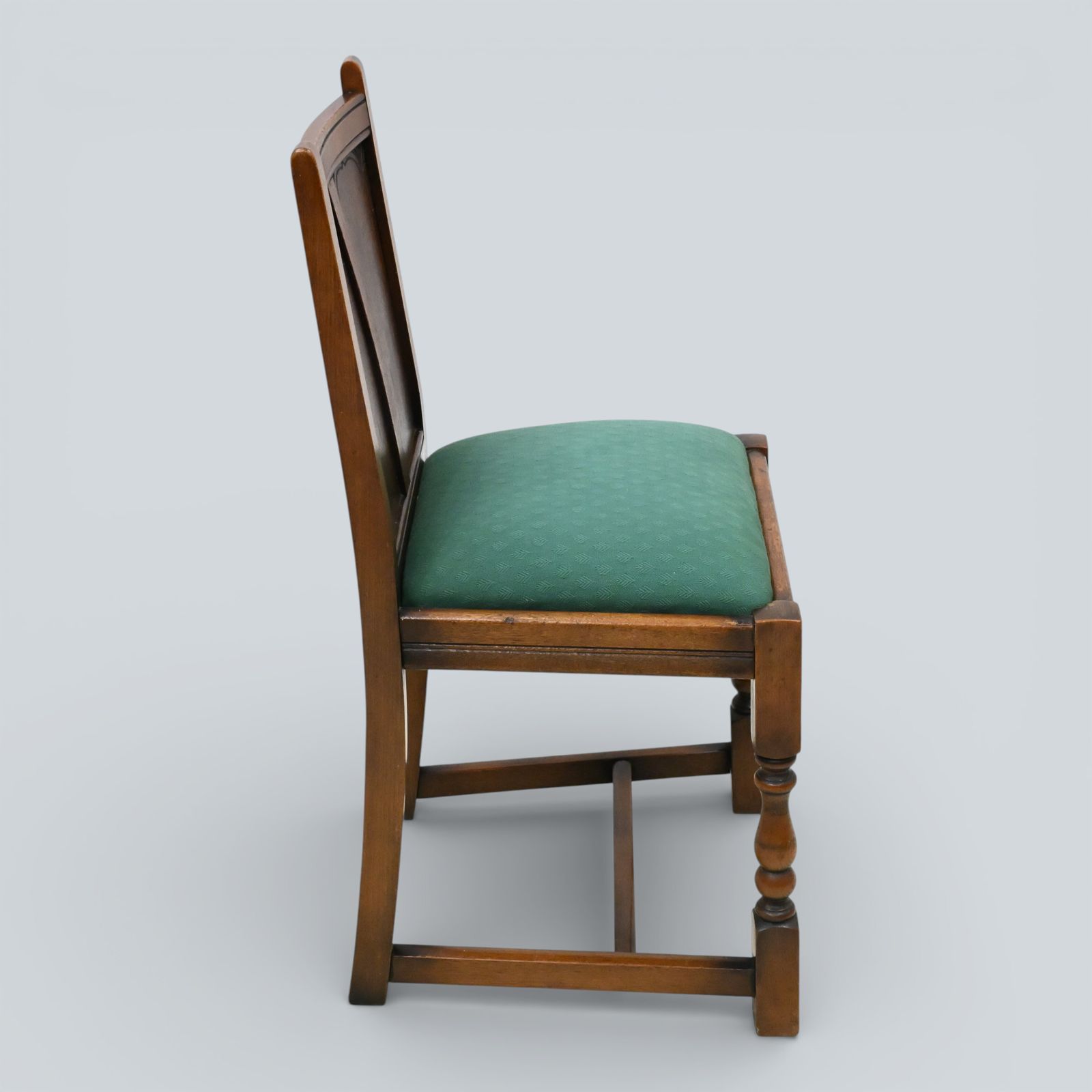 photo for sale 4 Old Charm Style Dining Chairs Oak Green Drop In/On Seats Free Uk Delivery*