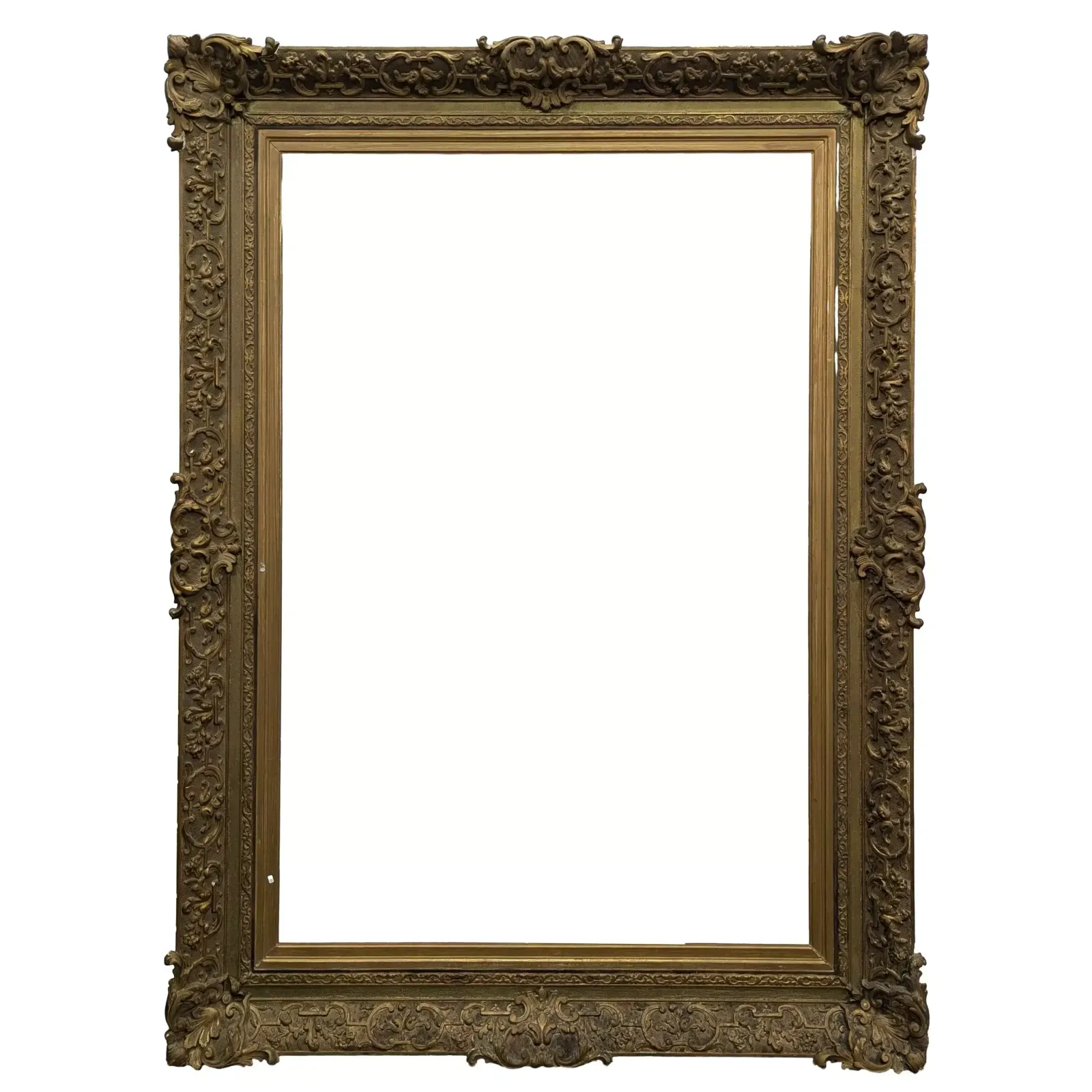 Late 19th Century Giltwood Frame For Restoration, 130.5 X 91 Cm photo furniture