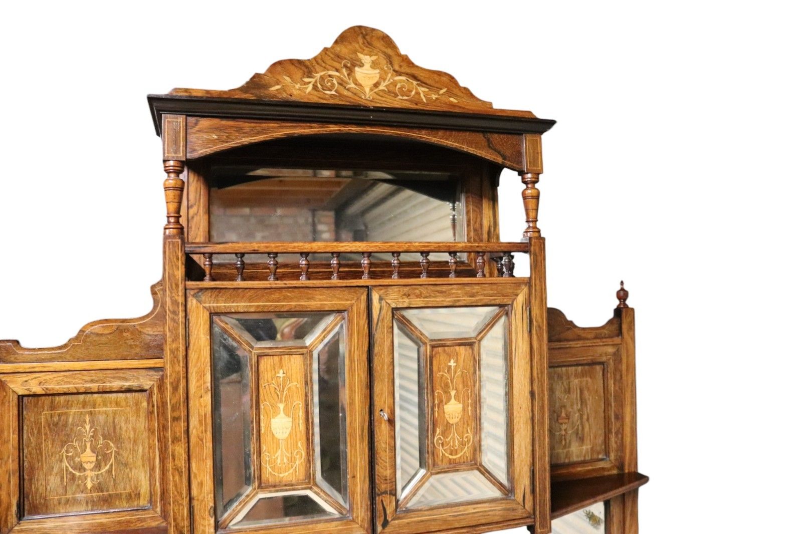 Antique Victorian Inlaid Rosewood Chiffonier / Parlour Cabinet 19th Century photo Furniture