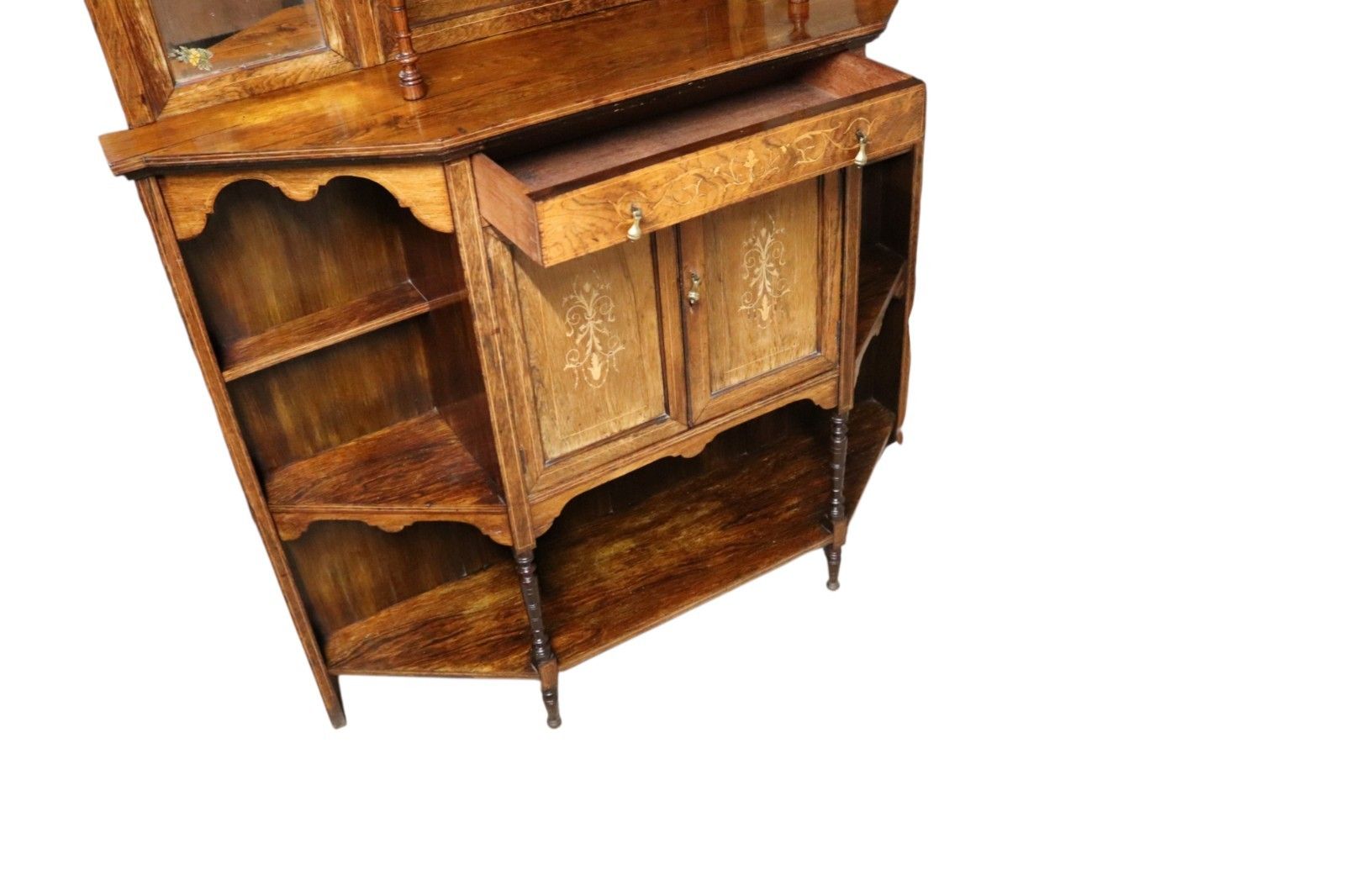 Furniture Antique Victorian Inlaid Rosewood Chiffonier / Parlour Cabinet 19th Century photo