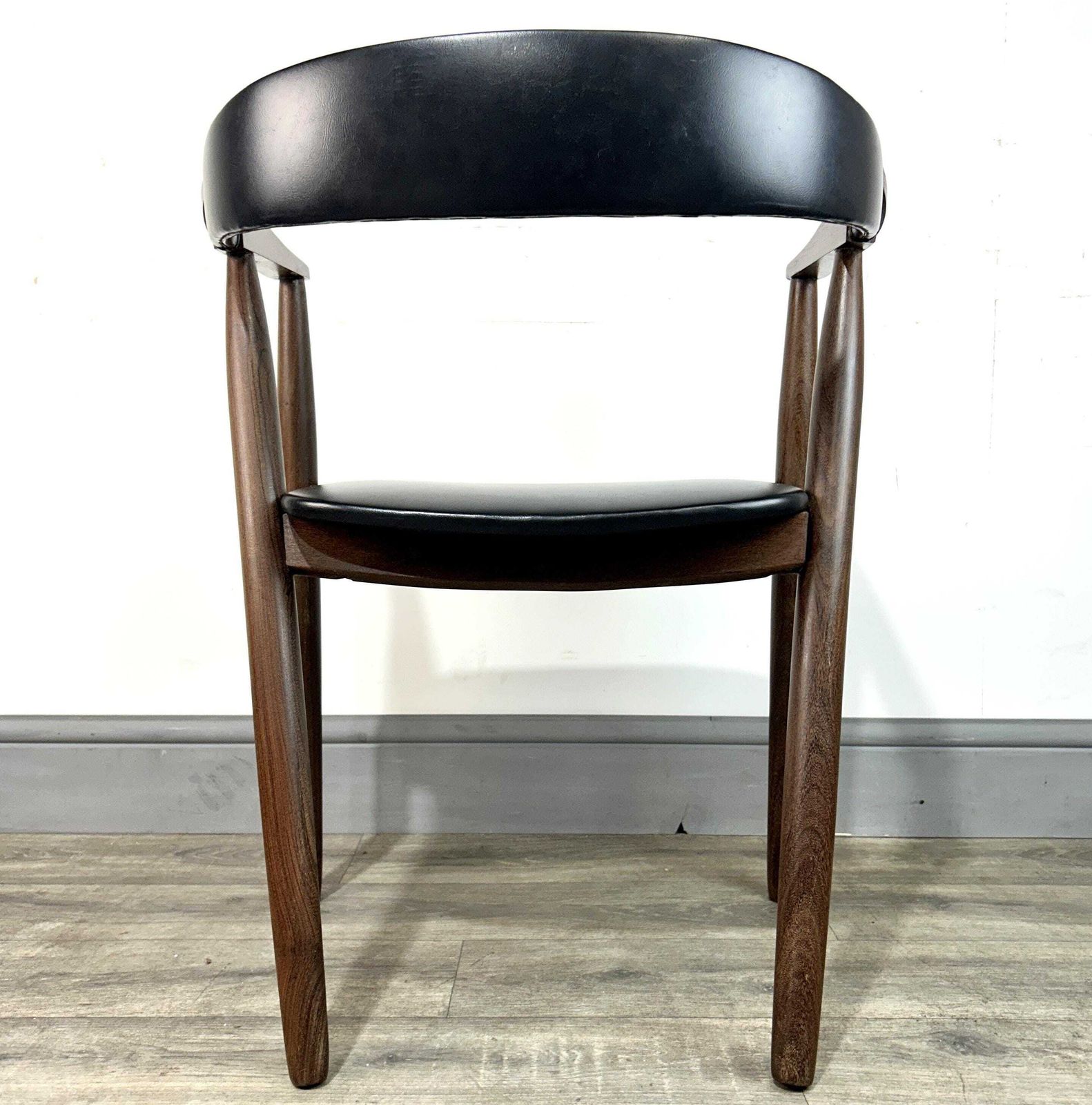 photo furniture Stylish Mid Century Danish Teak Ribbon Back Desk Chair C1960's