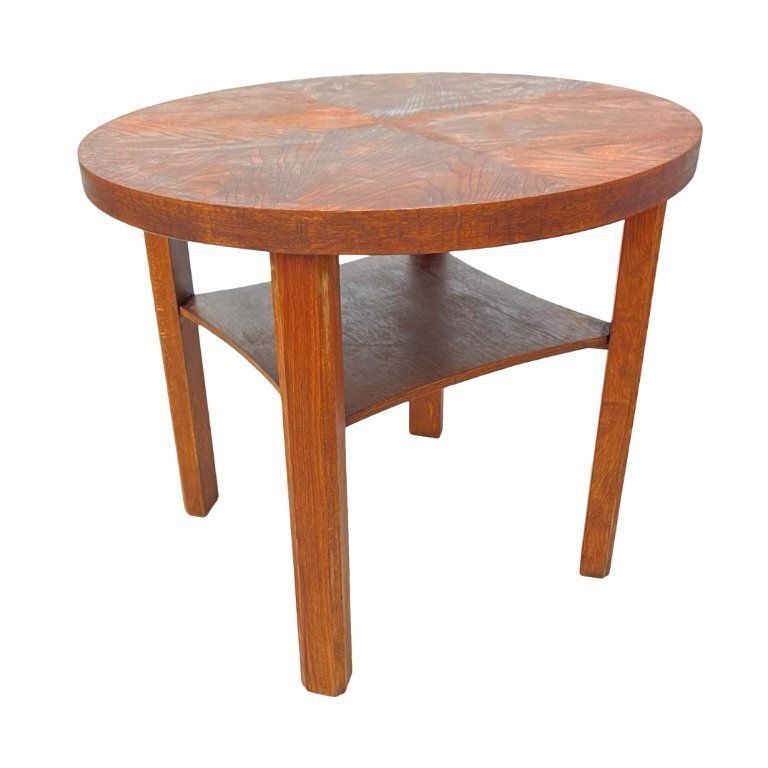 Round Coffee Table, Mid Century, Art Deco, After Renovation, Germany, 1960s. photo 437.0