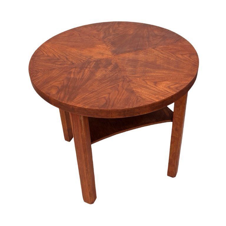 photo vinterior Round Coffee Table, Mid Century, Art Deco, After Renovation, Germany, 1960s.