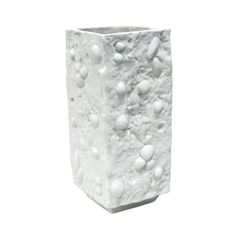 Fossil Biscuit Vase, Veb Kunstporzellan Ilmenau, Germany 1970s photo for sale