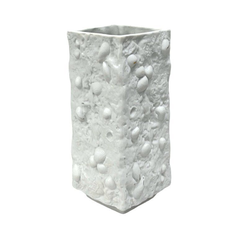 photo furniture Fossil Biscuit Vase, Veb Kunstporzellan Ilmenau, Germany 1970s