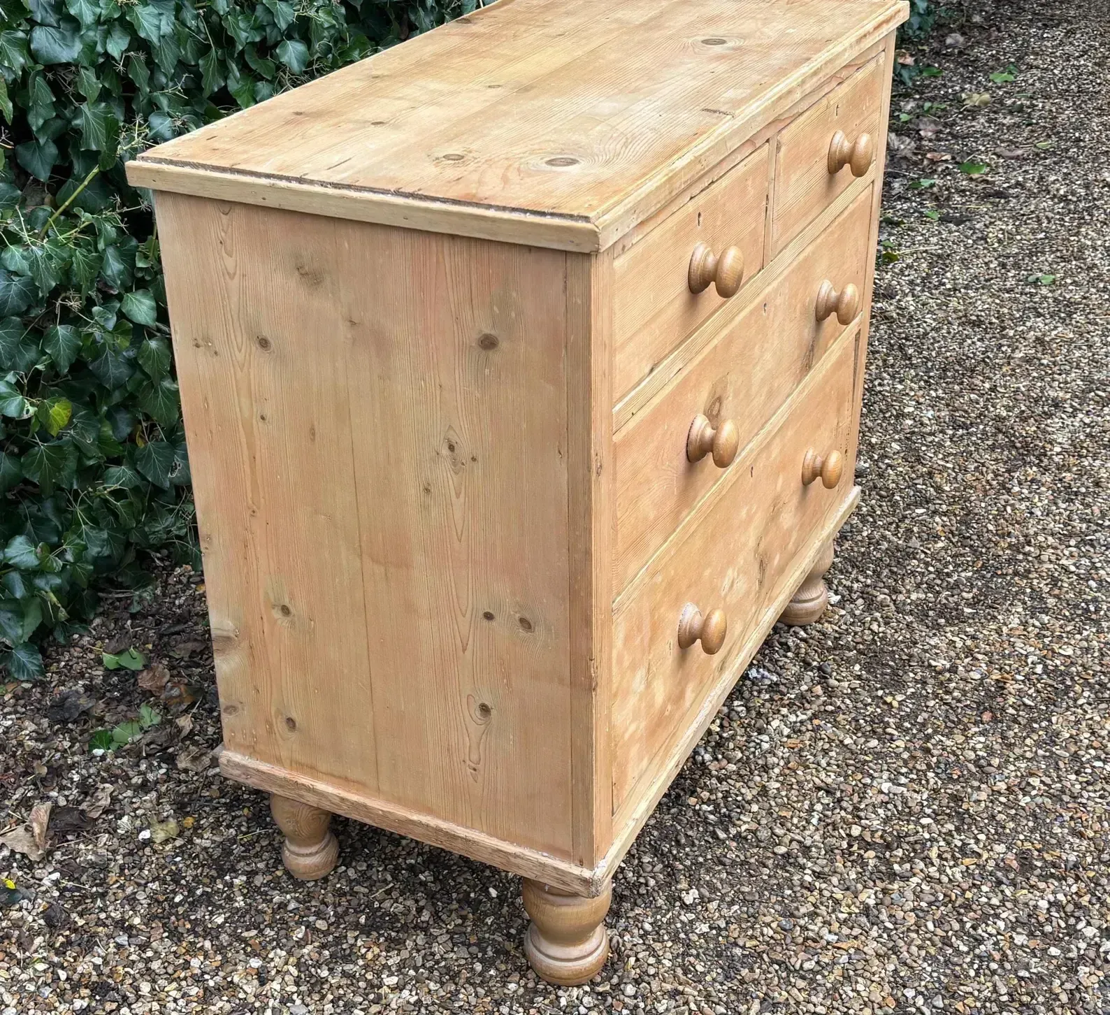 Vintage 19th Century Victorian Pine Chest Of Drawers photo 600.0
