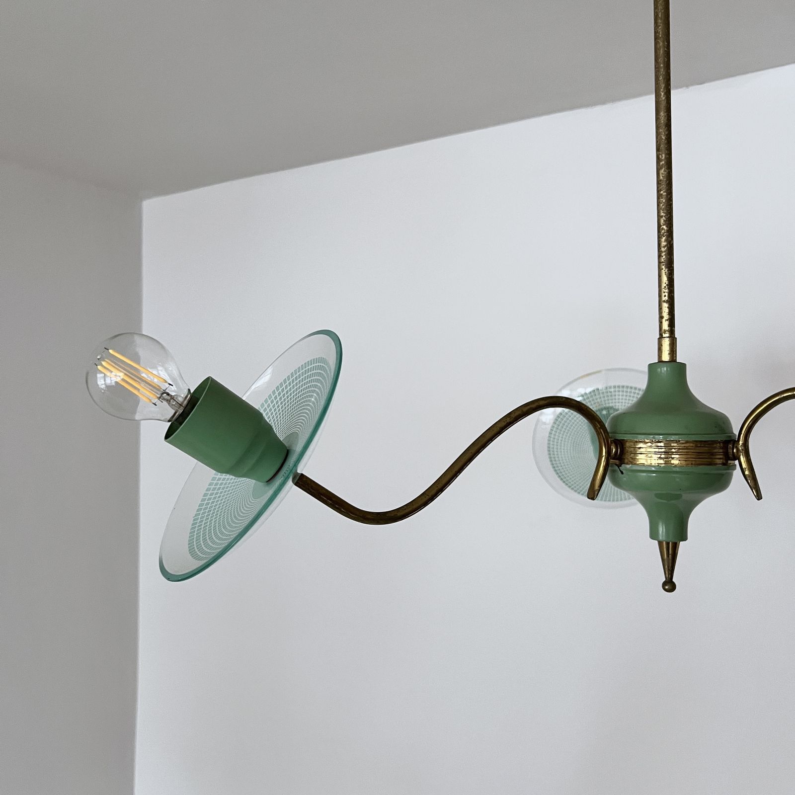 Italian Mid Century Modern Chandelier photo for sale